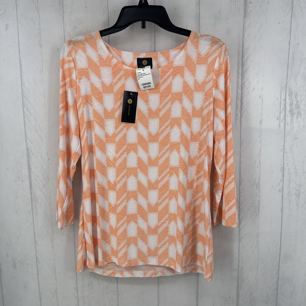 R40 M textured 3/4 slv top