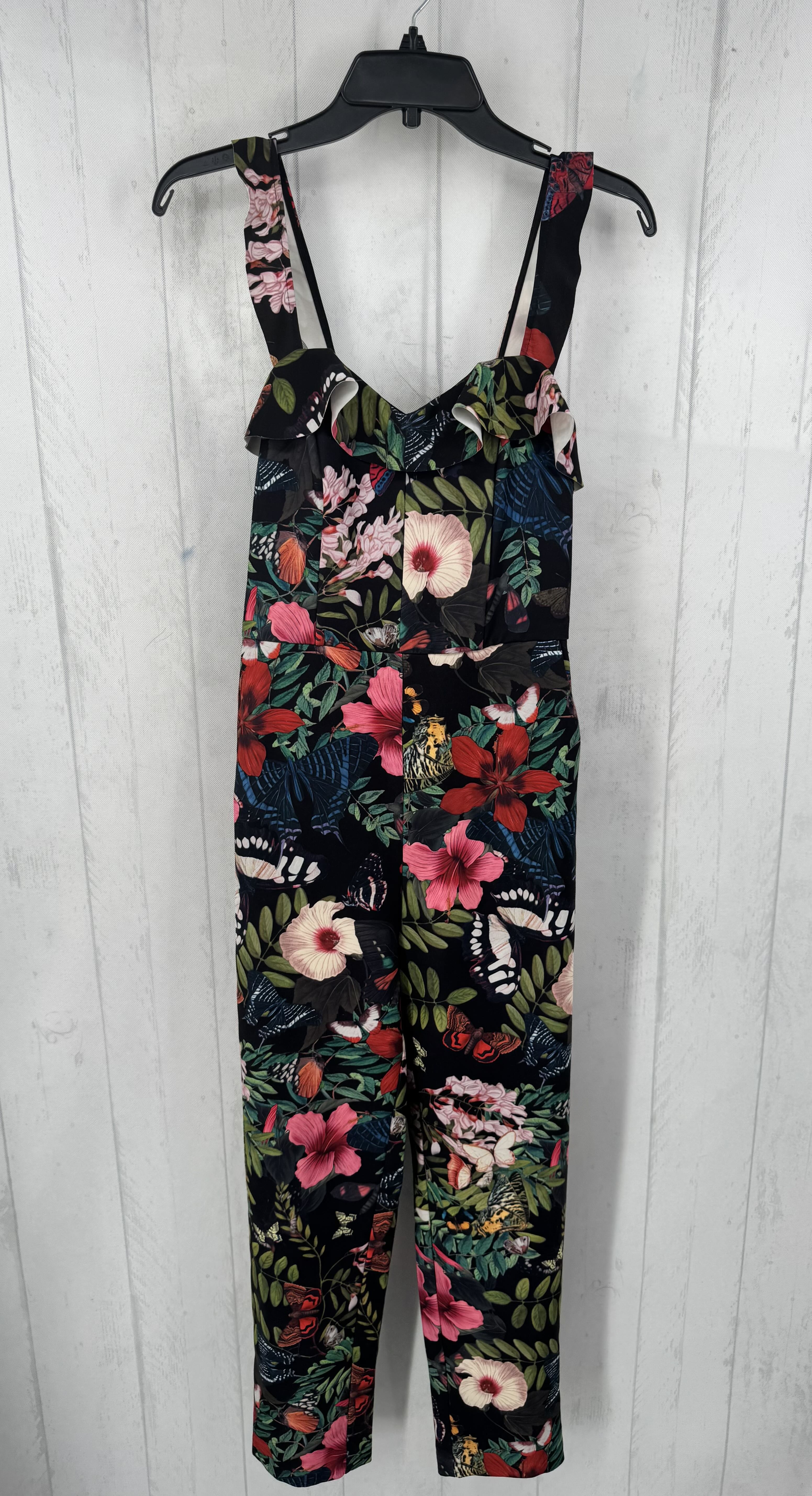 8 flo print slvlc jumpsuit