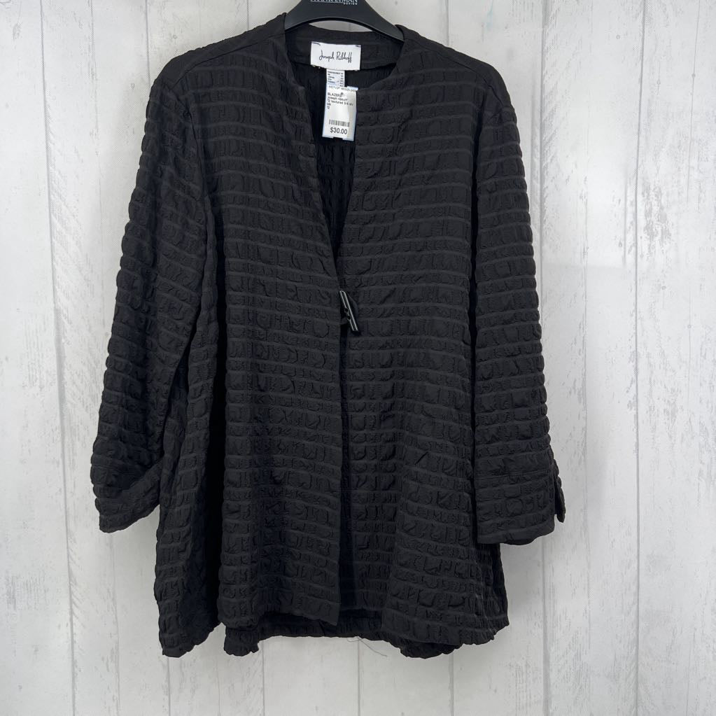 12 textured 3/4 slv blazer