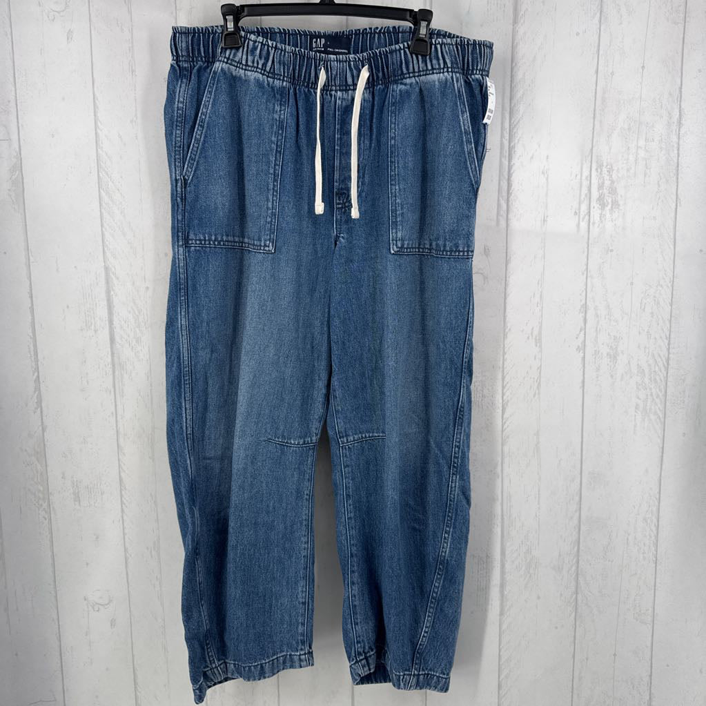 L pull-on barrel jeans
