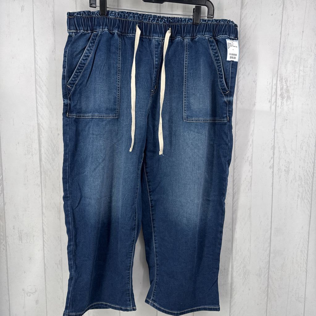 18 pull-on wide leg jeans