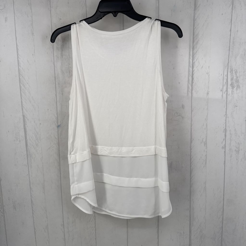 M tiered ruffle tank