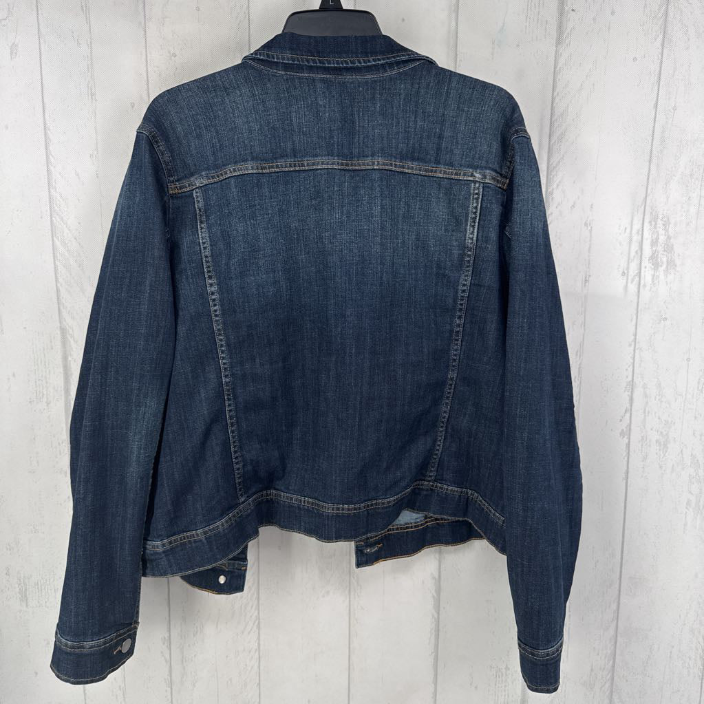 2x jean button jacket