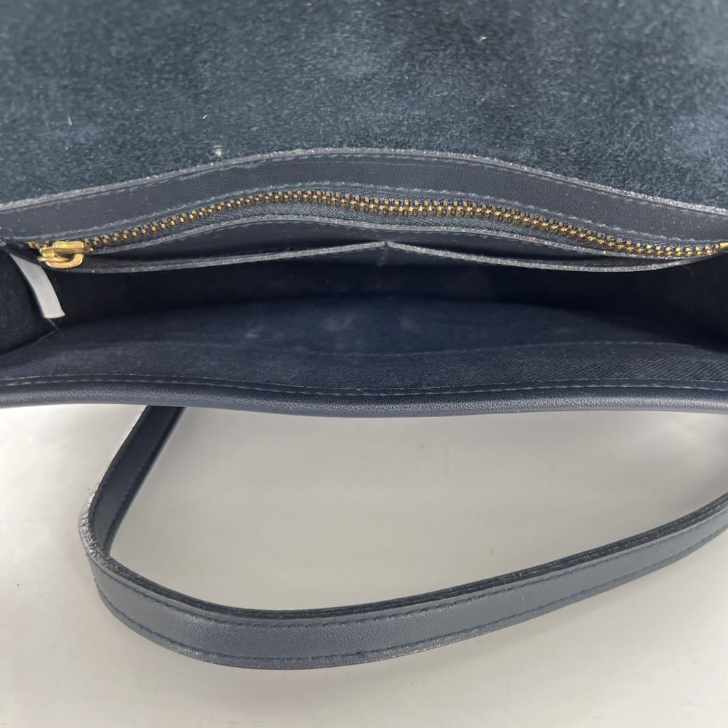 turnlock vegan leather crossbody