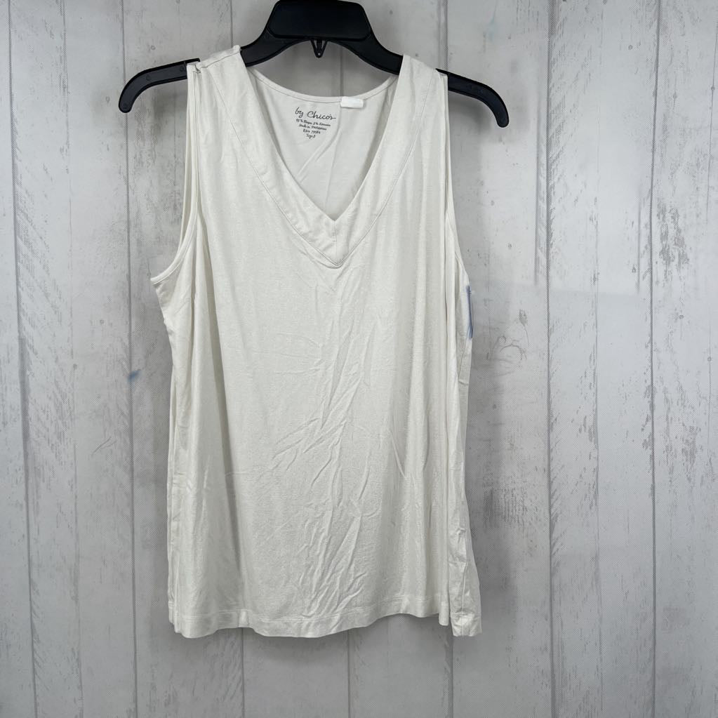 XL glitter v-neck tank