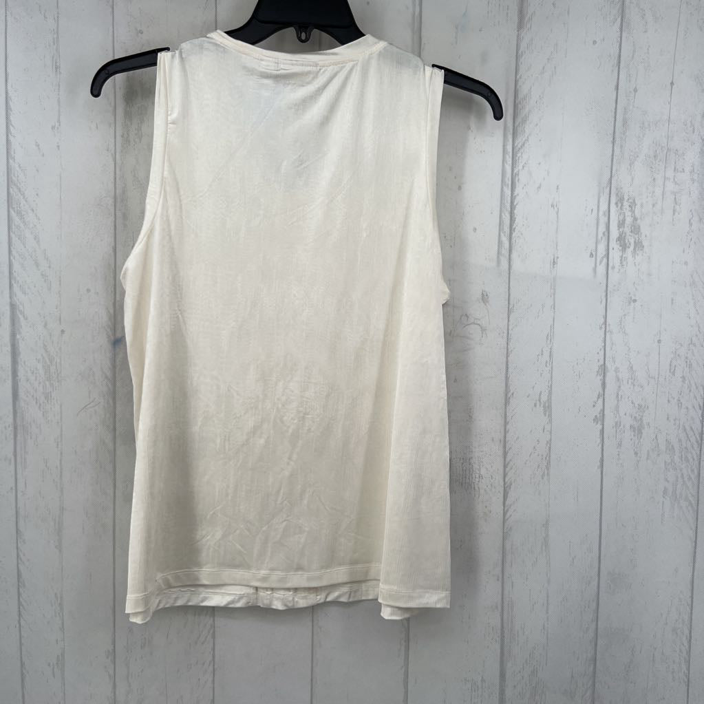 XL ruffled scoop neck tank