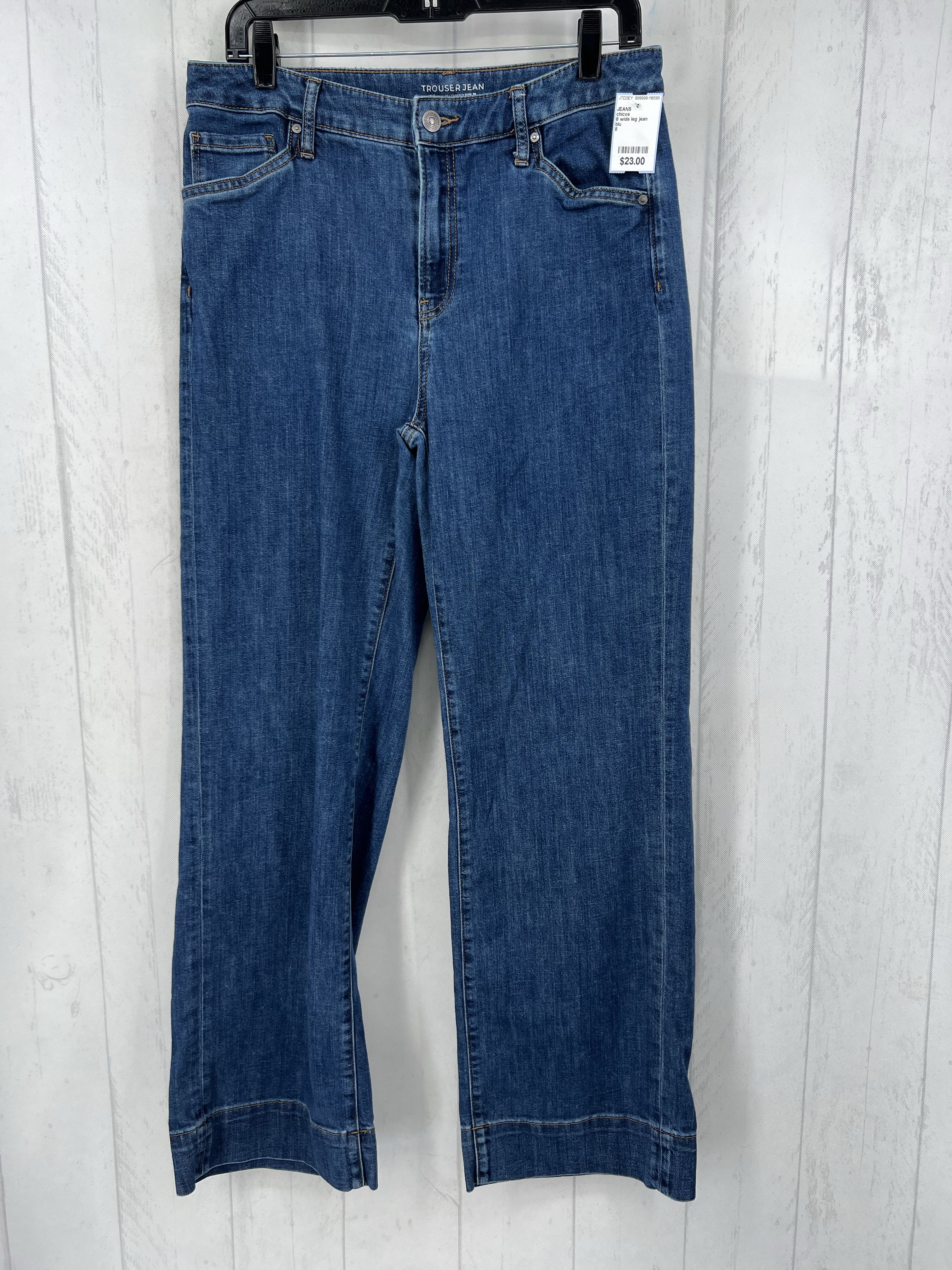 8 wide leg jean