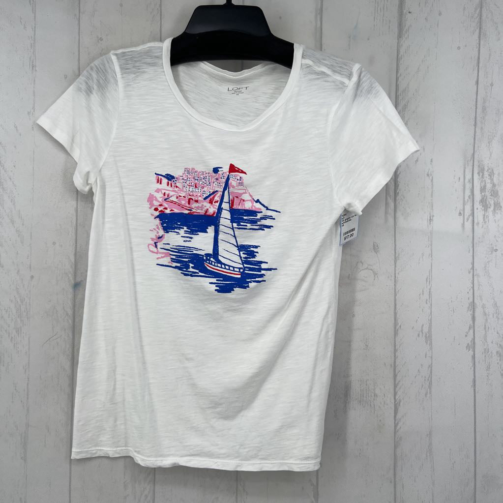 XS graphic s/s tee-sailboat