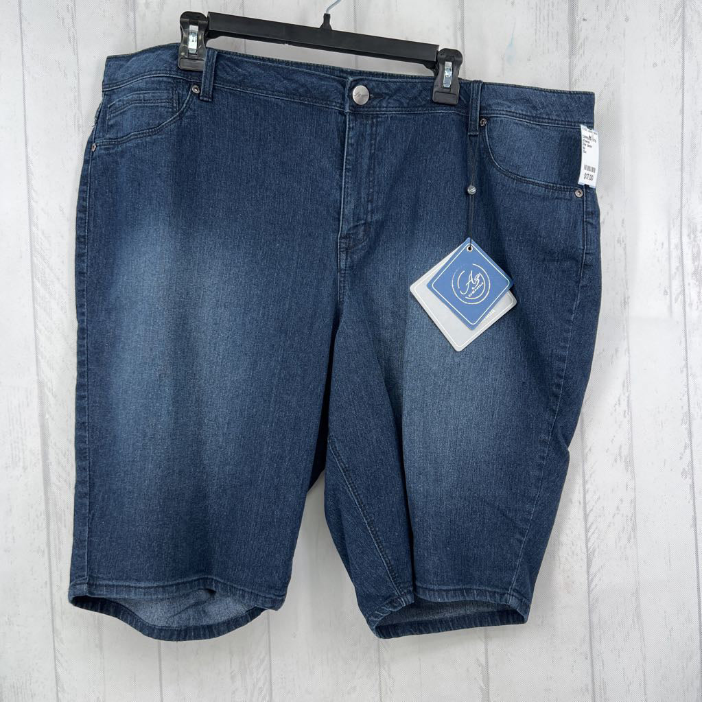 22w denim bermuda shorts