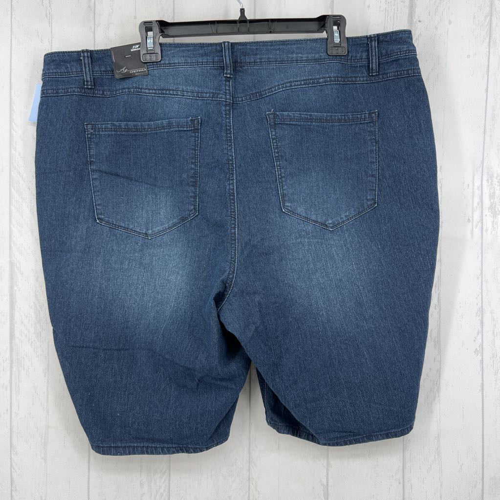 22w denim bermuda shorts