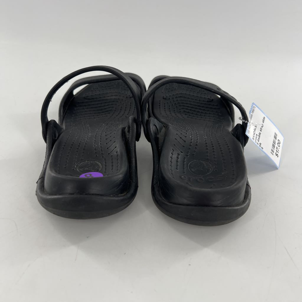 8 double strap slide sandals