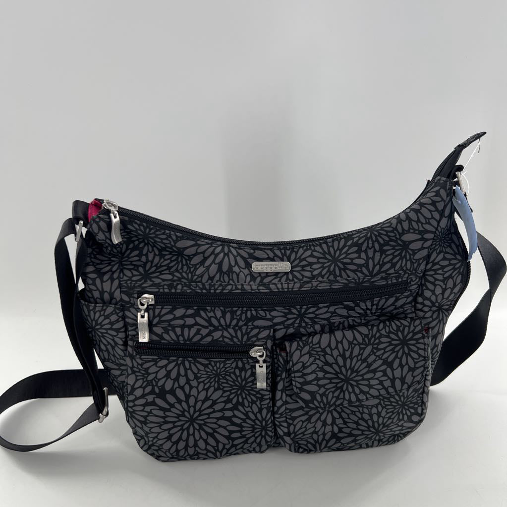 2pc floral print nylon crossbody w/ wristlet