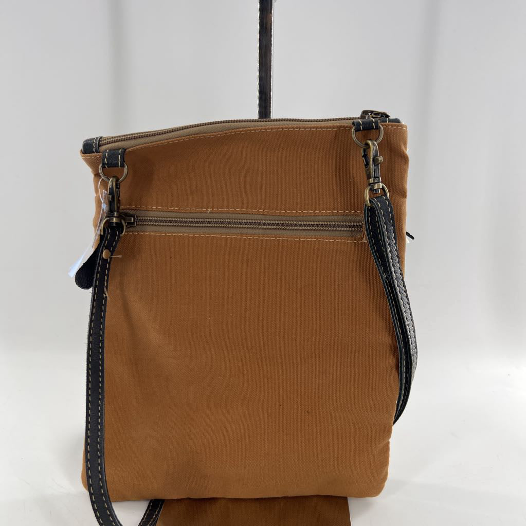 canvas crossbody w/ 1930 lettering
