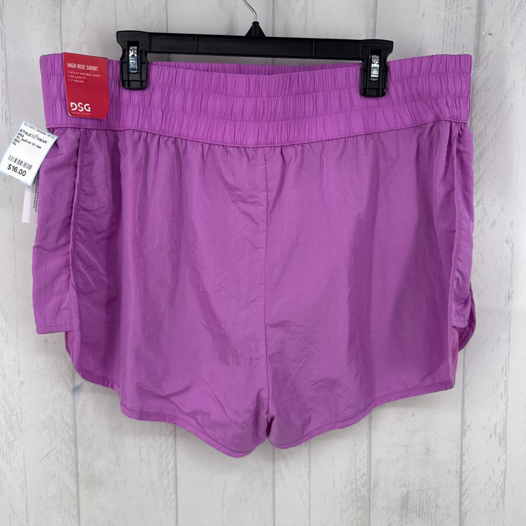 XL pull-on hi rise shorts