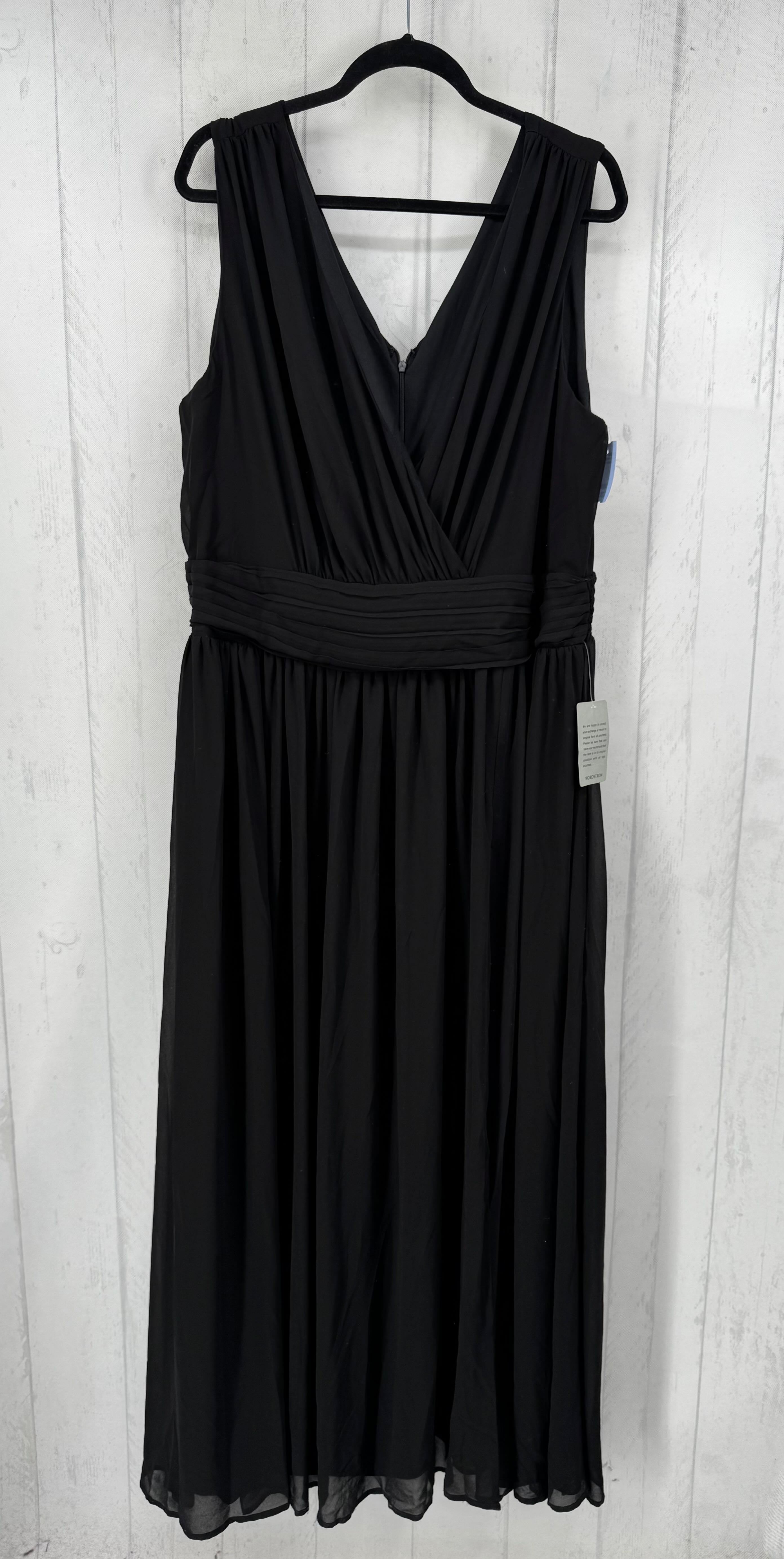 2X v-neck slvls dress