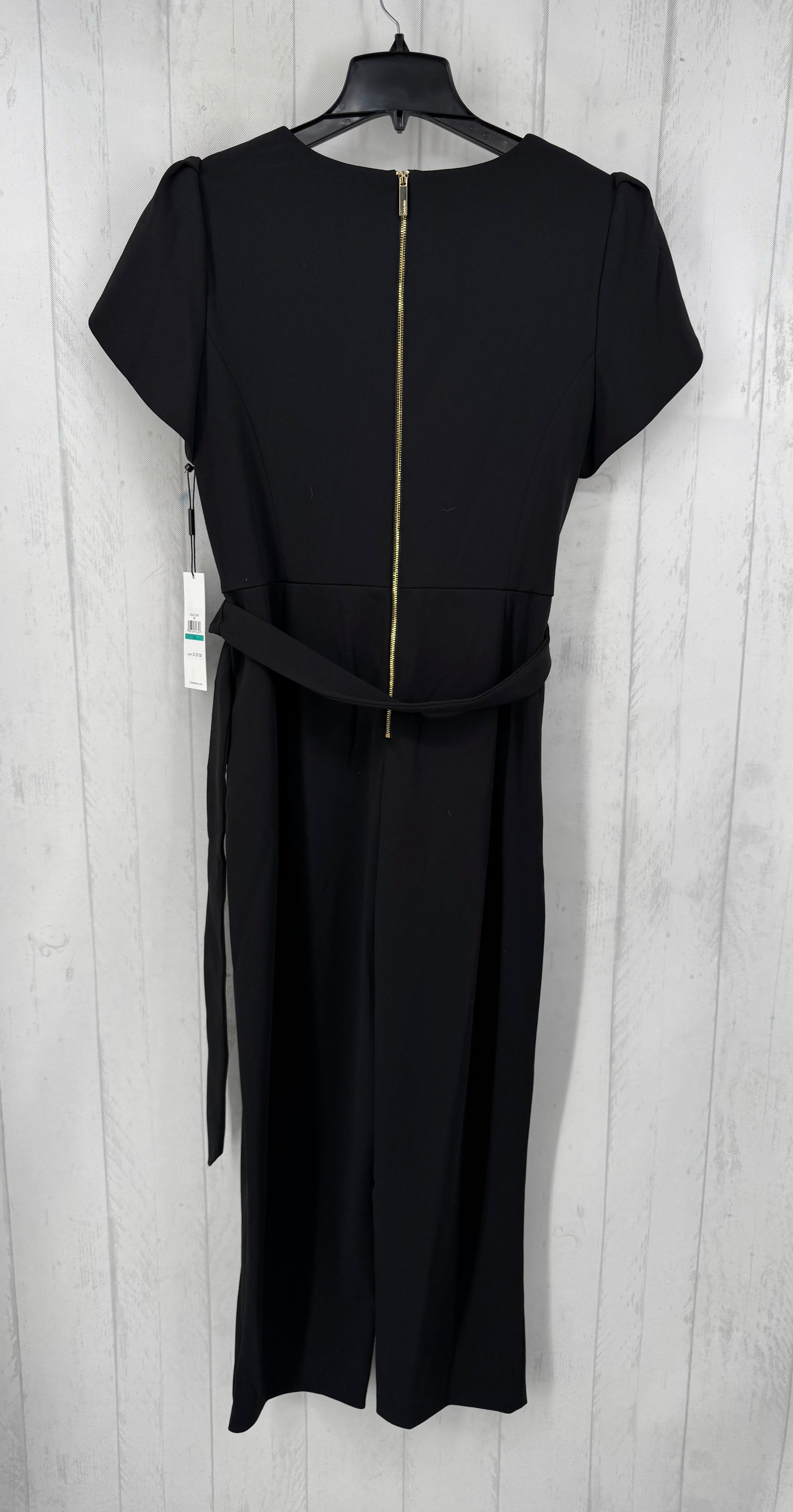 R129 16 flutter slv belted jumpsuit