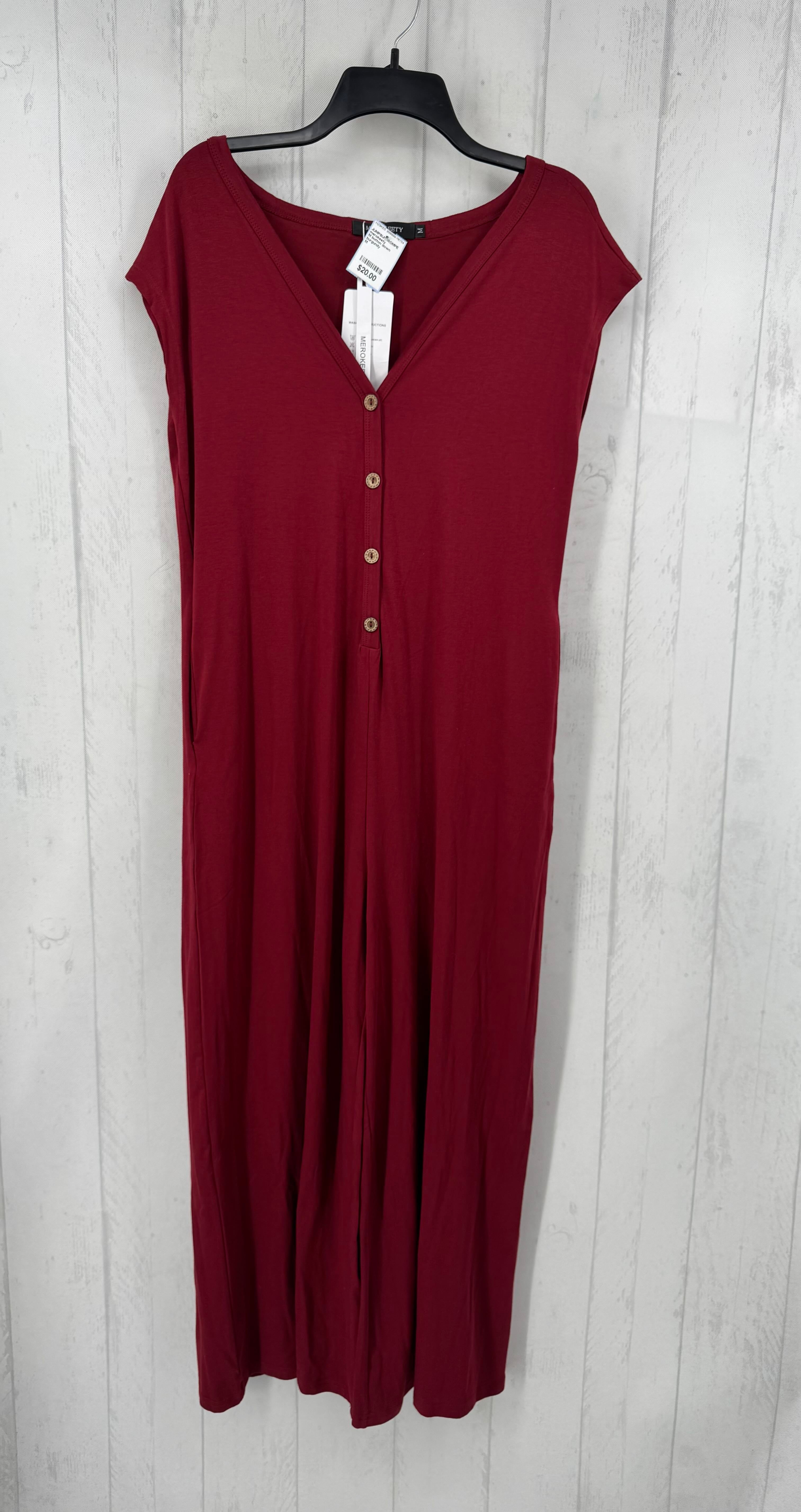 M button down slvls jumpsuit