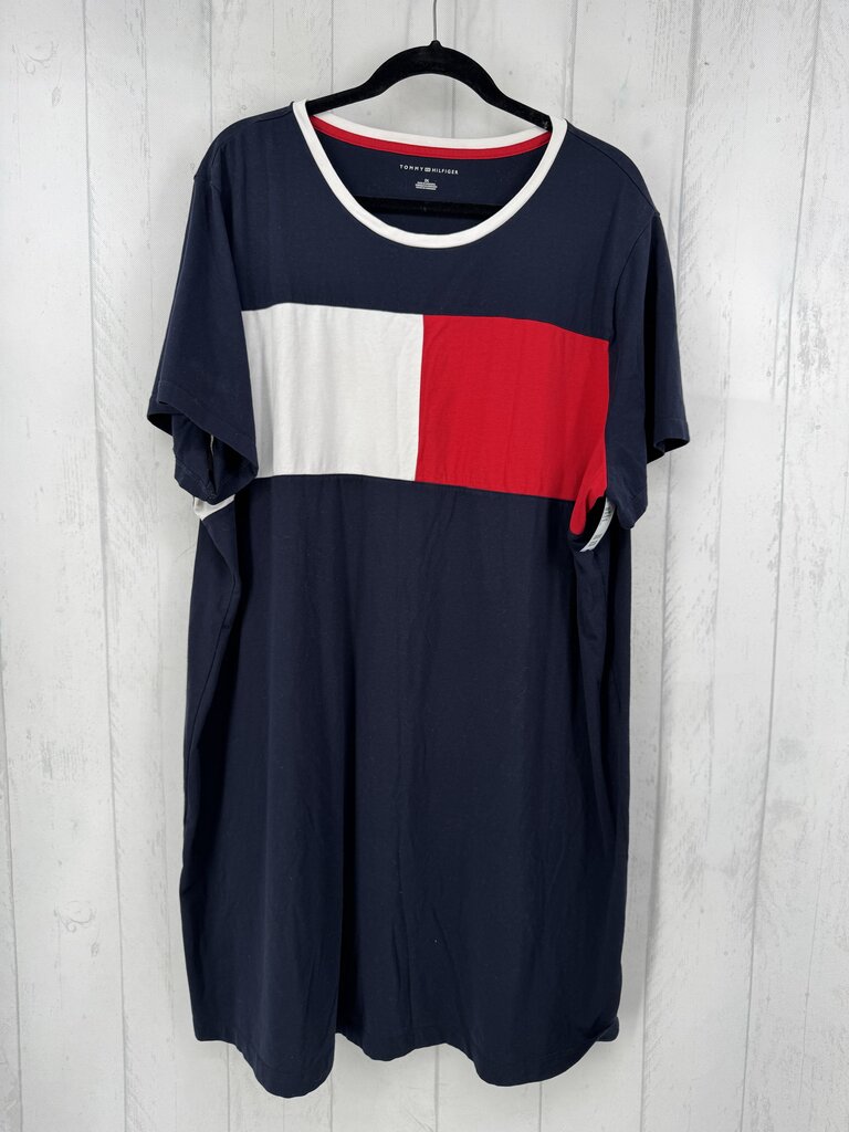 2X colorblock s/s dress