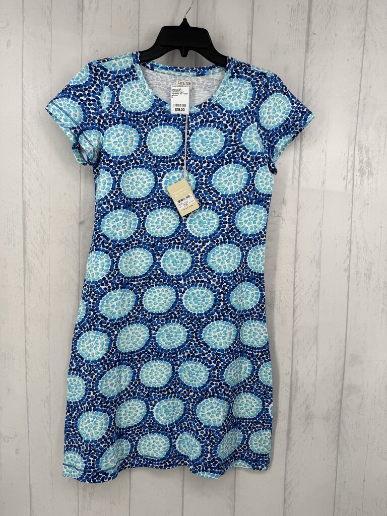 S printed s/s t-shirt dress