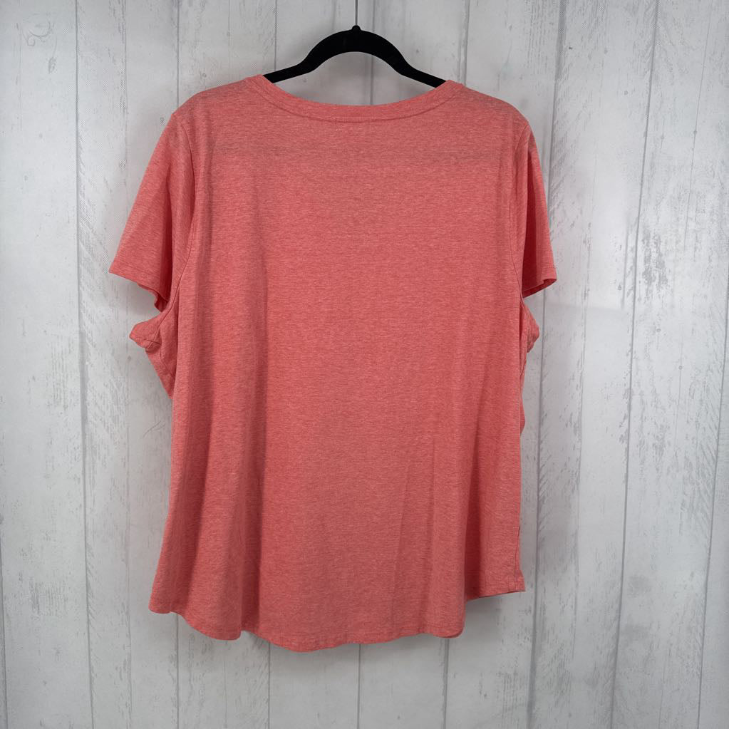 3X v-neck s/s tee