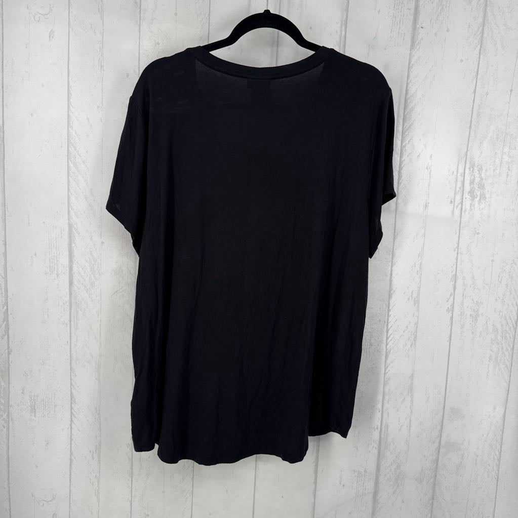 XXL embelished pocket s/s top