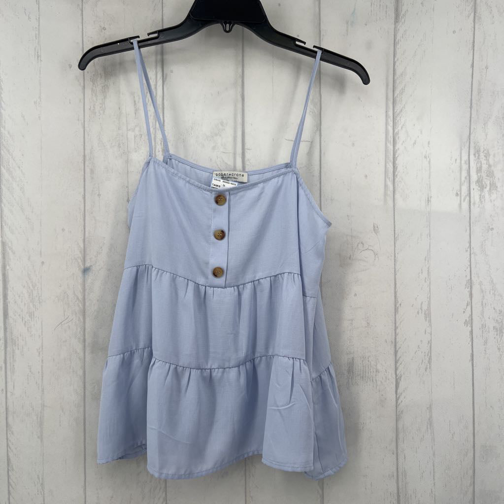 S tiered button front tank