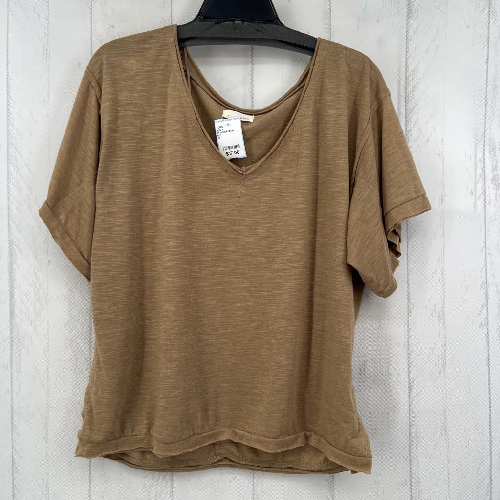 M v-neck drop shoulder s/s tee