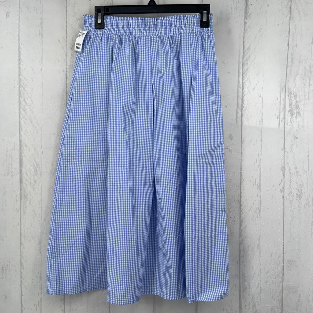 M gingham midi skirt