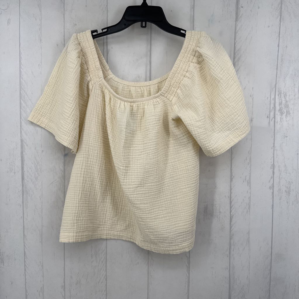 L gauzy s/s top