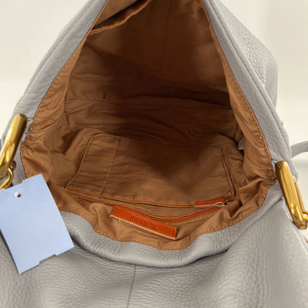pebbled flap shoulder bag/crossbody