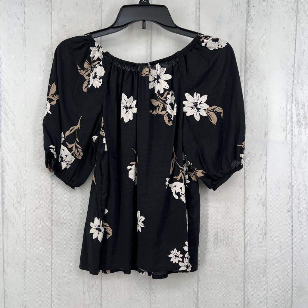 S flo print s/s top