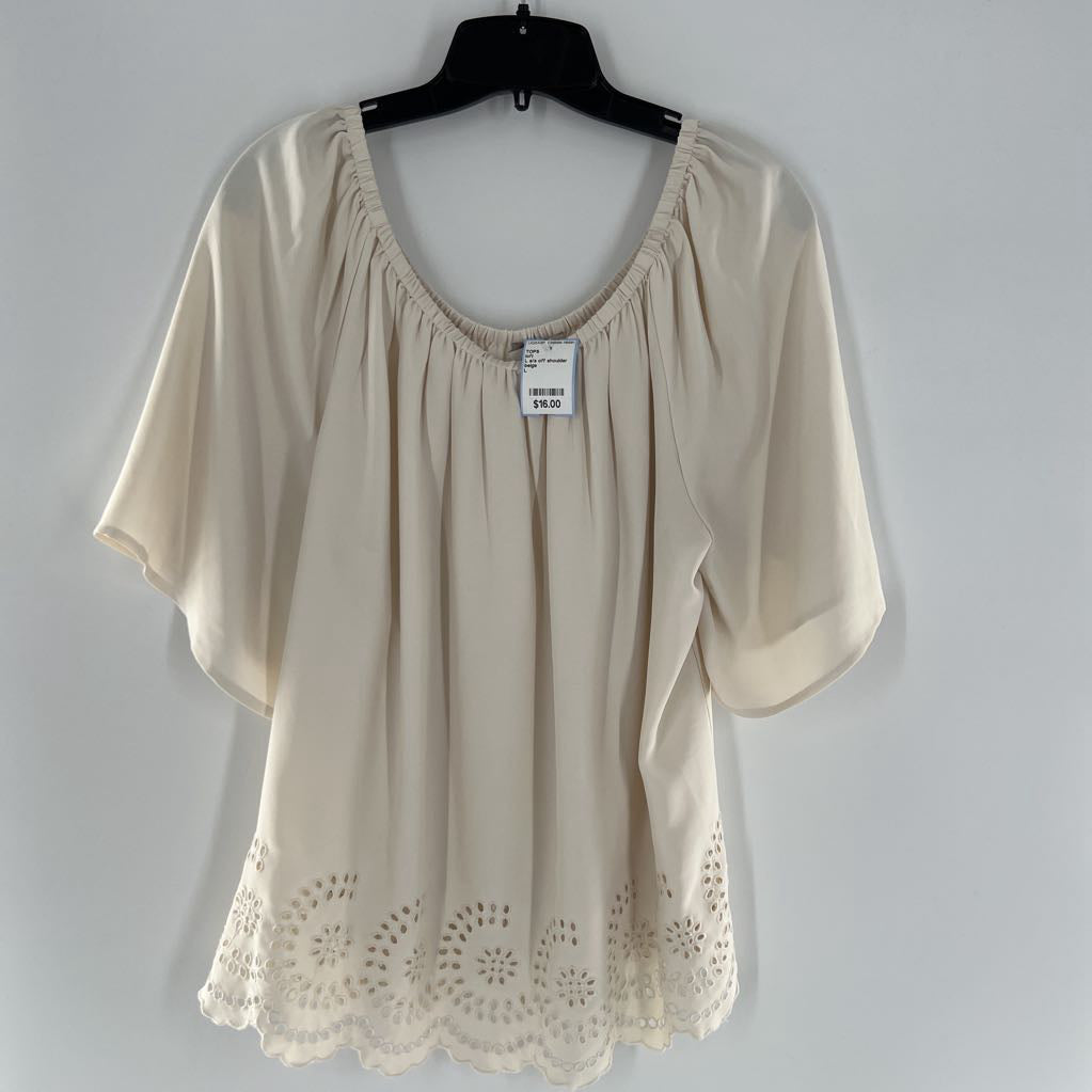L s/s off shoulder top