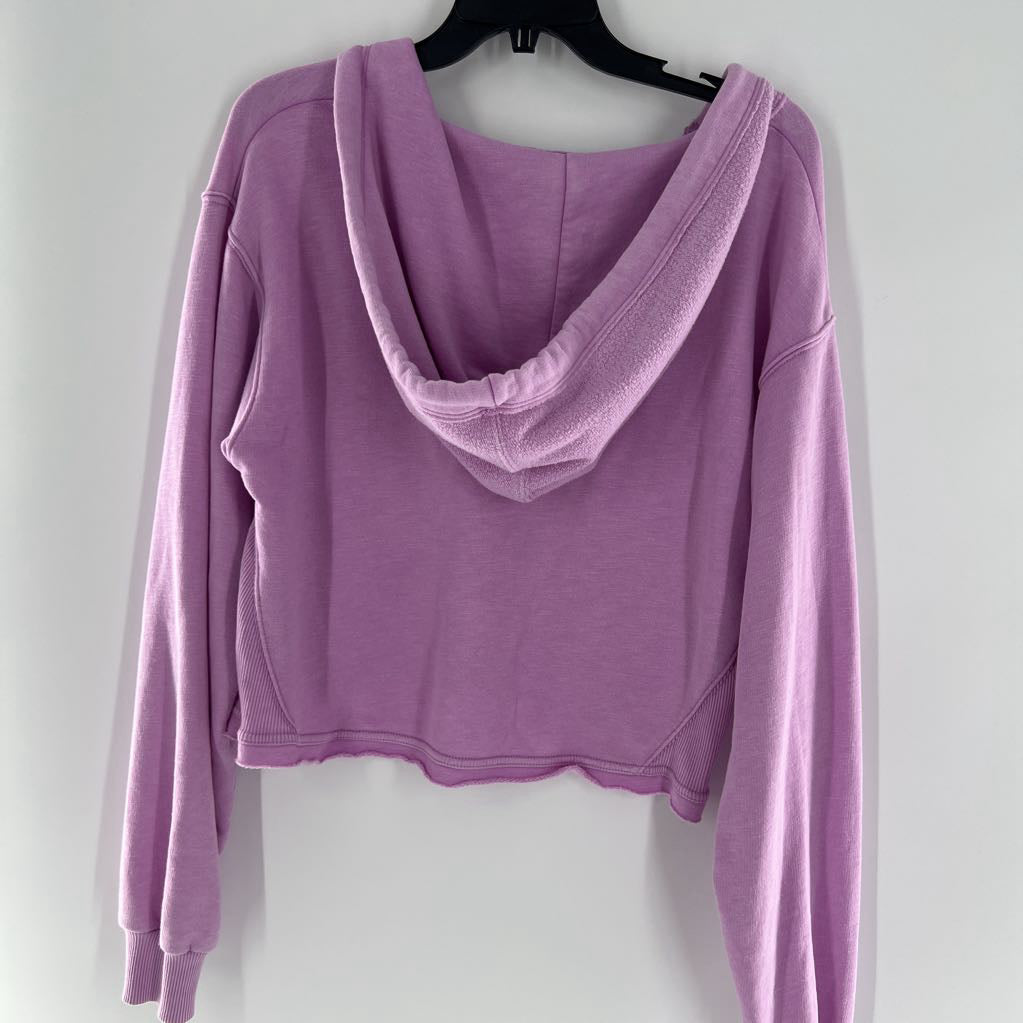M l/s crop pull over hoodie
