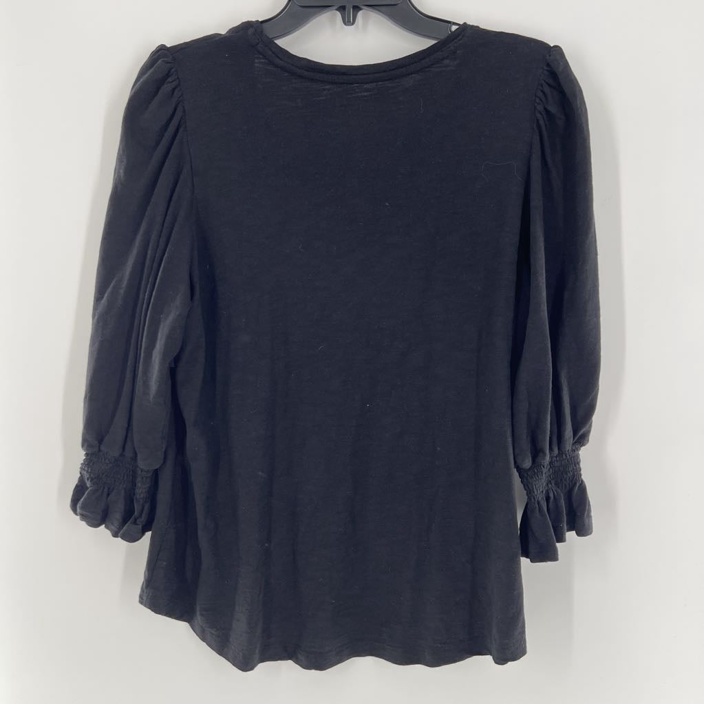 L 3/4 slv scoop neck top