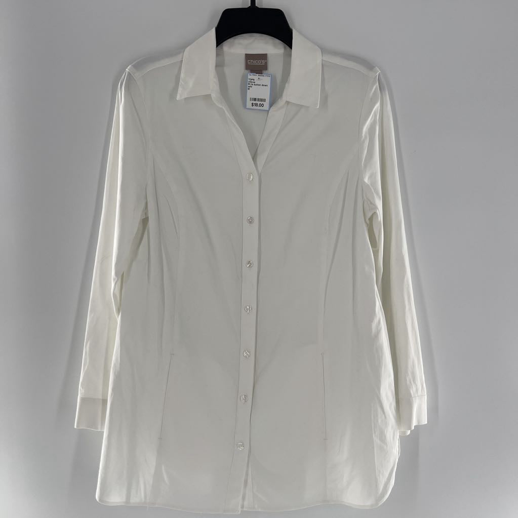 M l/s button down shirt