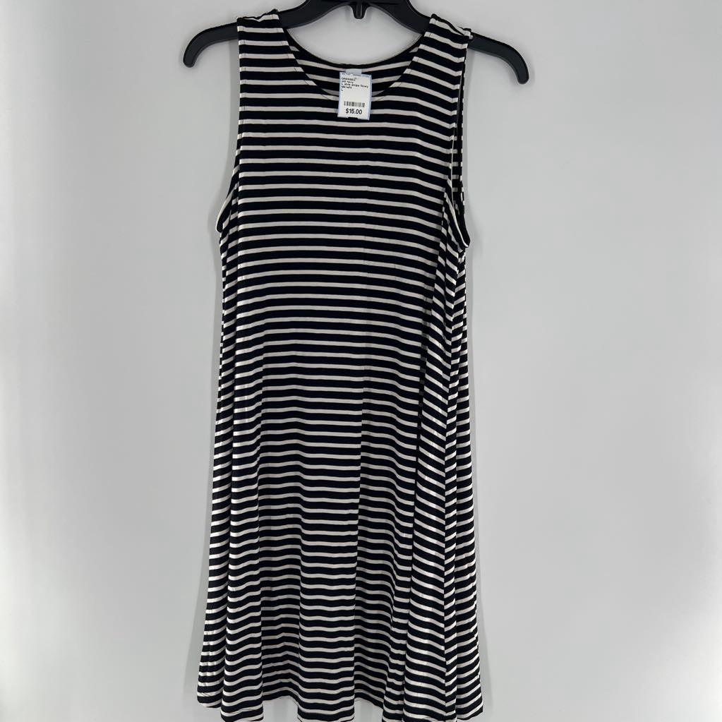 L slvls stripe flowy dress