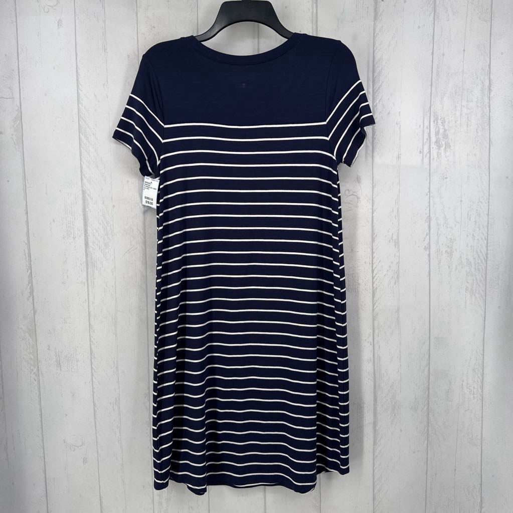 S striped s/s t-shirt dress