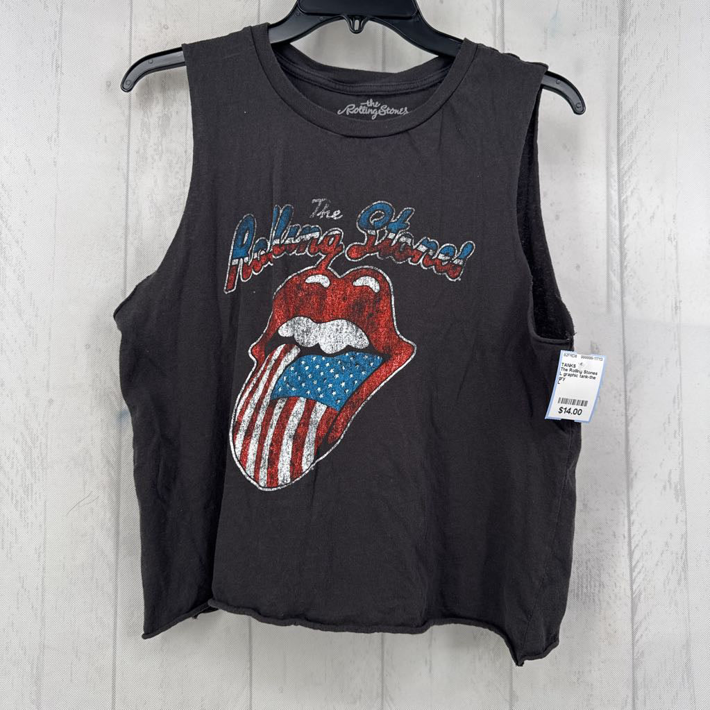 L graphic tank-the rolling stones