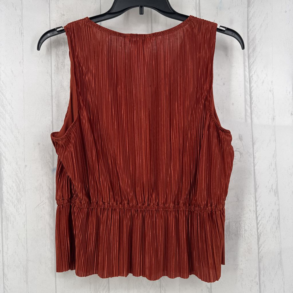 XL pleated tied waist tank