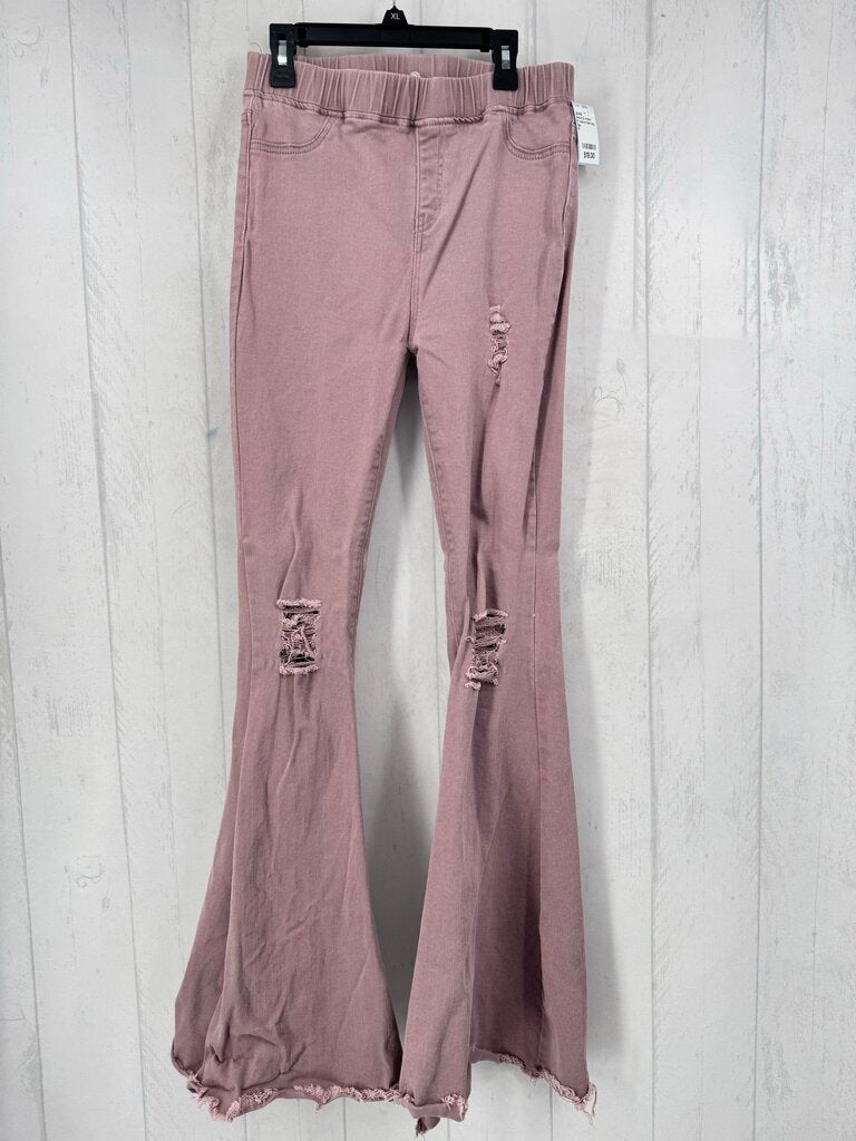 M pull-on flare leg jeans