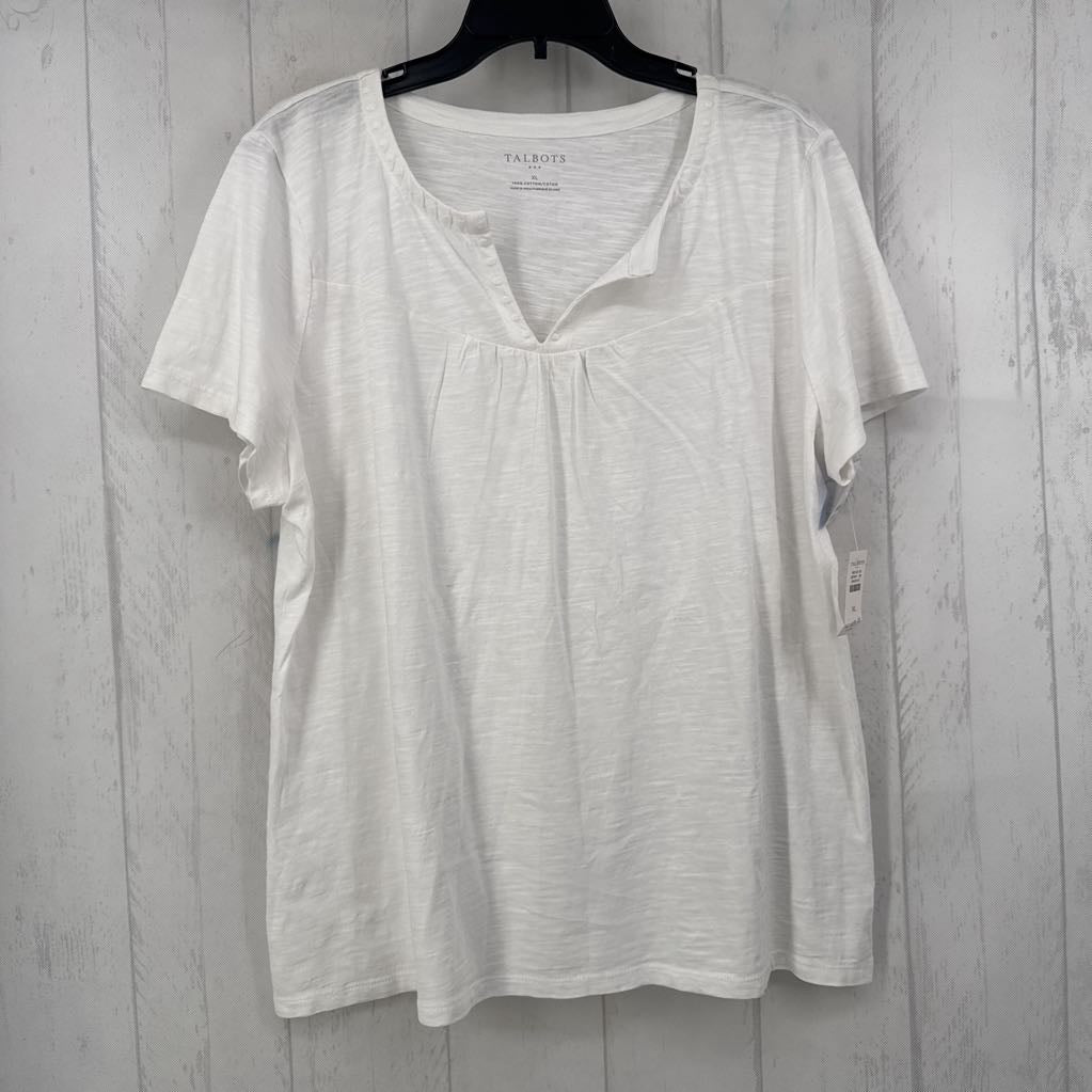 XL split neck s/s tee