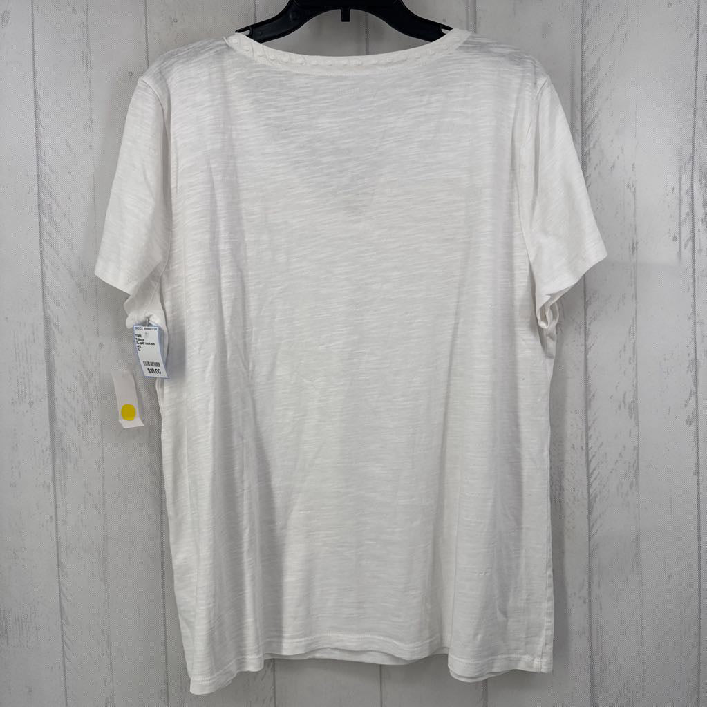 XL split neck s/s tee