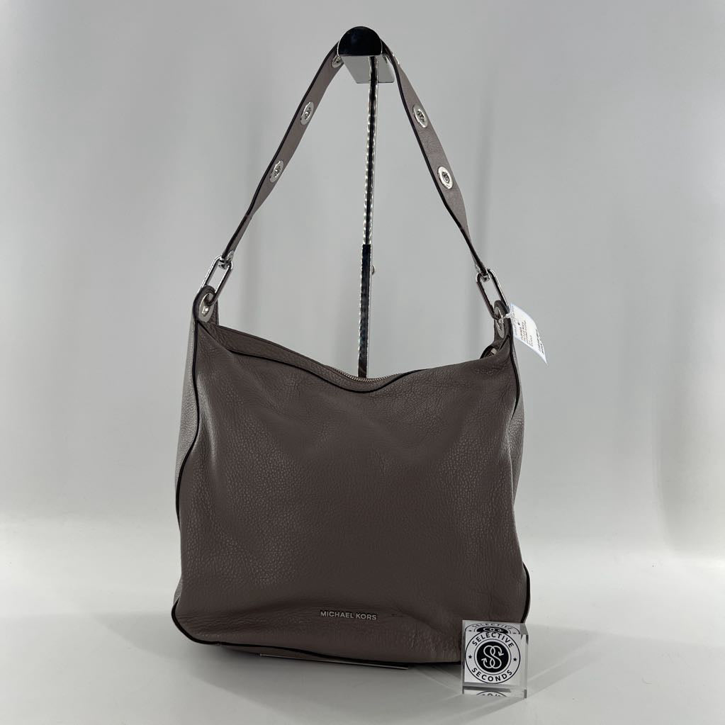 pebbled leather shoulder bag