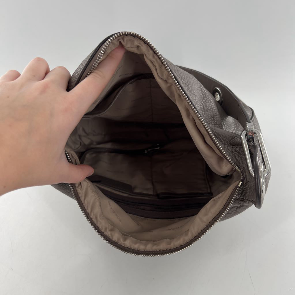 pebbled leather shoulder bag