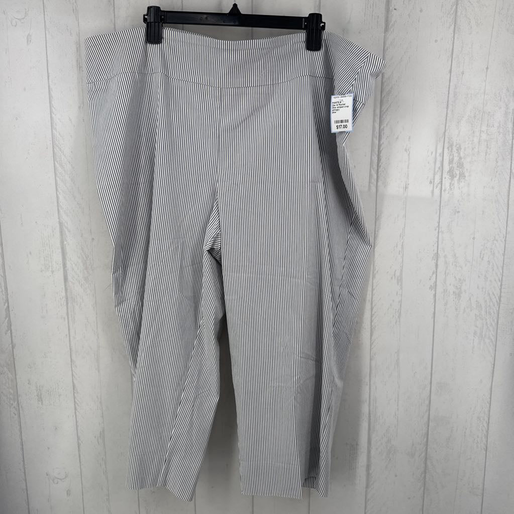 24w striped crop pant