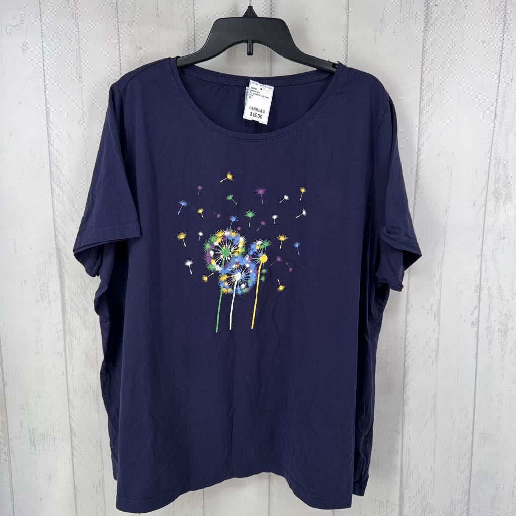 22 graphic s/s tee-dandelions
