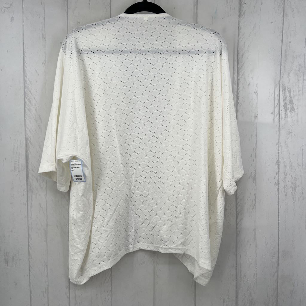 XXL eyelet drop shoulder cardi