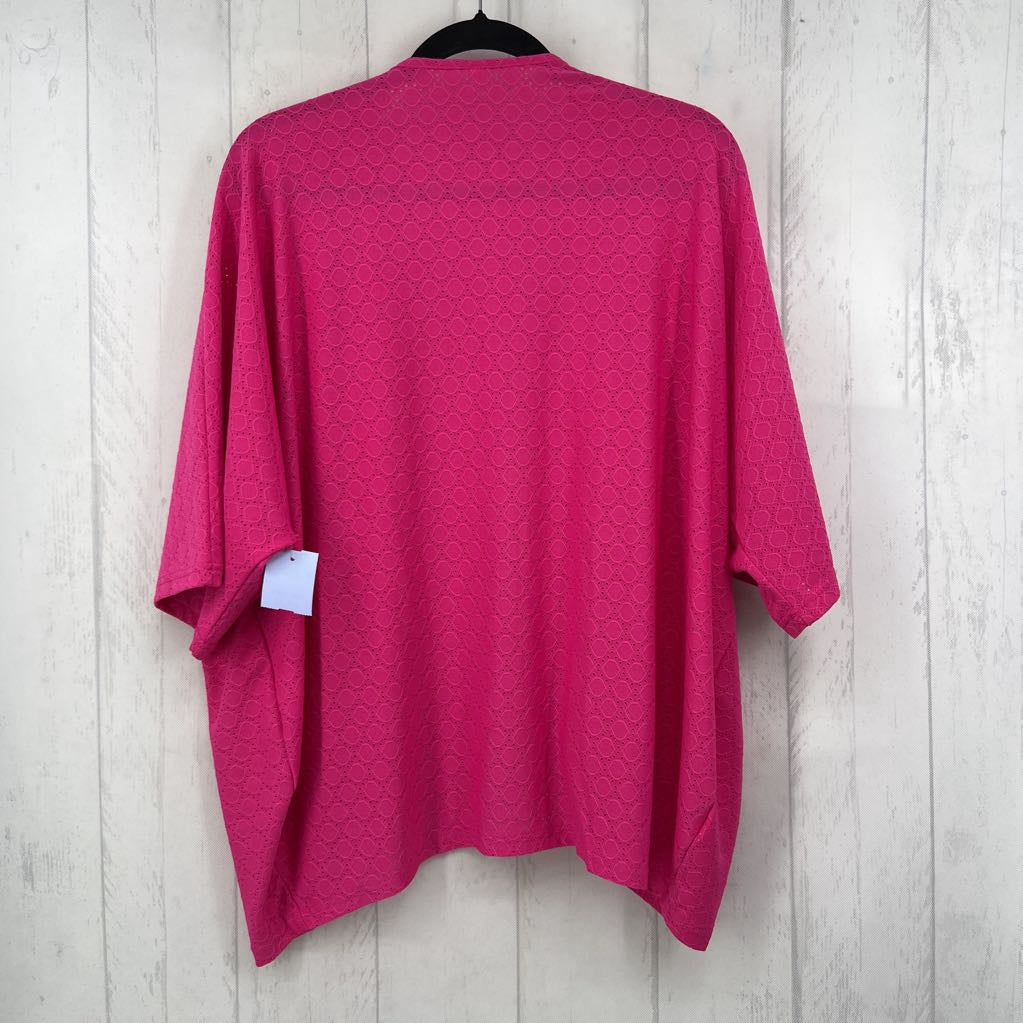XXL eyelet drop shoulder cardi