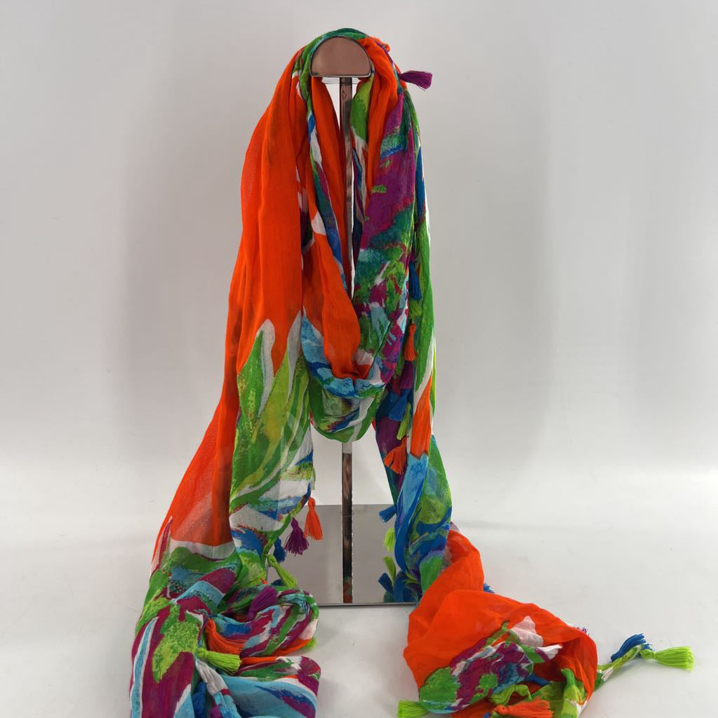 tropical angled scarf