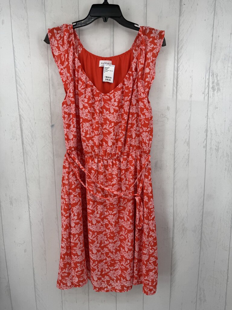Lp flo print cap slv dress